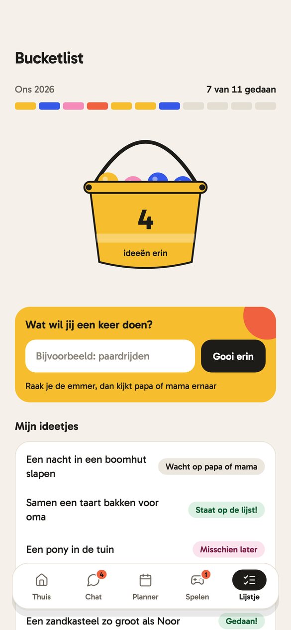Bucketlist met de emmer